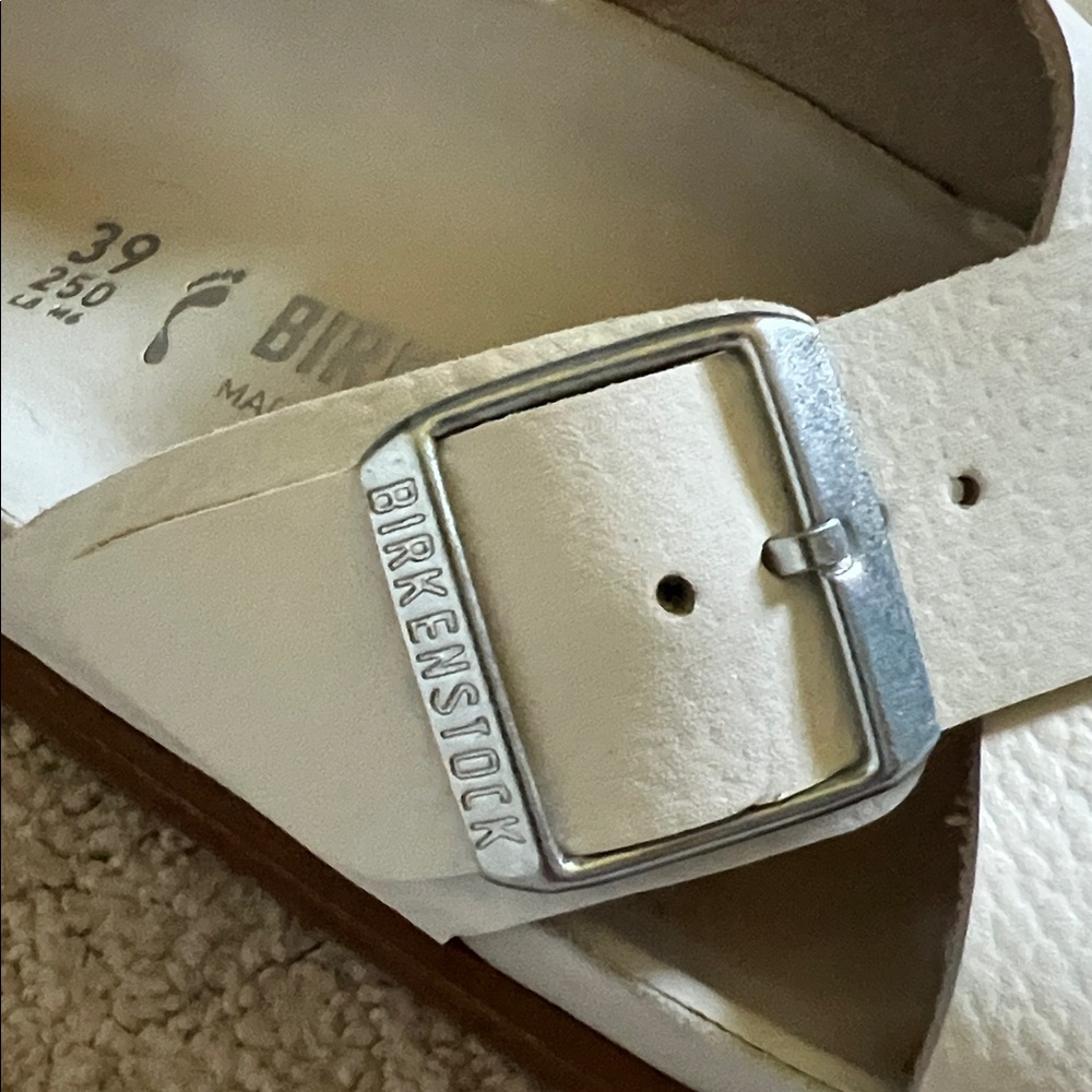 Birkenstock Pebbled Leather Sandal - Picture 2 of 8